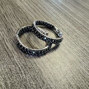 Sterling silver earrings with gems